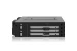 Icy Dock MB038SP-B Speicherlaufwerksgehäuse HDD / SSD-Gehäuse Schwarz 2.5"