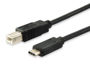 Equip USB 2.0 Typ C auf Typ B Kabel, 1.0m