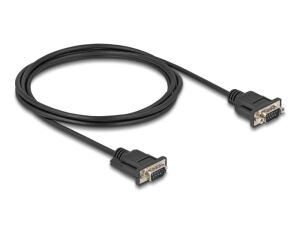 DeLOCK Seriell Kabel RS-232 D-Sub9 Stecker zu Stecker mit schmalem Steckergehäuse 2 m