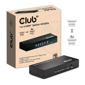 CLUB3D Splitter 1 auf 4 HDMI™ 4K120Hz