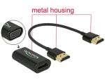 DELOCK HDMI Adapter A -> D-Sub15 Bu/Bu screwless +...