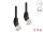 DELOCK RJ45 Netzwerkkabel Cat.6A S/FTP Slim 45 0,5m schwarz