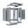 EFB Elektronik WGX-1506GR.G1 Rack 15U Wandmontiertes Regal Grau