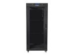 Lanberg FF01-8027-12BL Rack 27U Freistehendes Gestell Schwarz