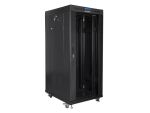 Lanberg FF01-8027-12BL Rack 27U Freistehendes Gestell Schwarz