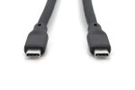 Digitus USB Silikon Kabel, USB 3.2 Gen1, USB 5Gbps, 2m, schwarz