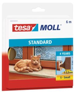 tesamoll Türdichtung Schaumstoff I-Profil 1 x 3.5mm braun