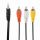 Gembird CCA-4P2R-2M Audio-Kabel 3.5mm 3 x RCA Schwarz