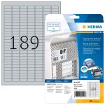 HERMA Typenschildetiketten A4 25x10 mm silber extrem...