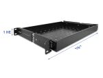 DELOCK 19 Ausziehbare Schublade 1 HE, schwarz