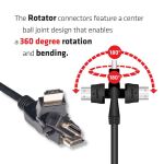 CLUB3D HDMI 2.0 4K60Hz UHD Kabel 360 Grad drehbar 2meter