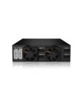 ICY BOX IB-2242SSK, Back Plane, 4x 2,5" (6-15 mm high) SAS & SATA in 1x 5,25" bay, dual Channel, Schloss, 2x 4cm fan, schwarz