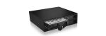 ICY BOX IB-2242SSK, Back Plane, 4x 2,5" (6-15 mm high) SAS & SATA in 1x 5,25" bay, dual Channel, Schloss, 2x 4cm fan, schwarz