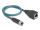 DELOCK M12 Adapterkabel X-kodiert 8 Pin Bu zu RJ45,Bu 50 cm