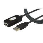 Techly IUSB-REP10TY USB Kabel USB 2.0 10 m USB A 0,48 Gbit/s Schwarz