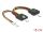 DELOCK Stromkabel SATA 15Pin Bu > Molex 4Pin St + 4Pin Bu