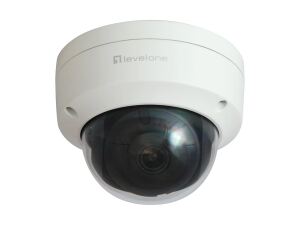 LevelOne GEMINI Fixed Dome IP-Netzwerkkamera, 6 Megapixel, H.265, 802.3af PoE, Innen-/Außenbereich