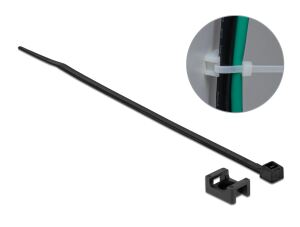 DELOCK Schraubhalter 15x10mm mit KBI L 200x B 3,6mm schwarz