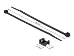 DELOCK Schraubhalter 15x10mm mit KBI L 200x B 3,6mm schwarz
