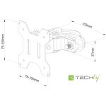 Techly ICALCD100BK Tisch/Bank Schwarz