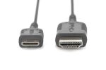 Digitus HDMI High Speed Anschlusskabel, HDMI auf Mini HDMI, HighFlex
