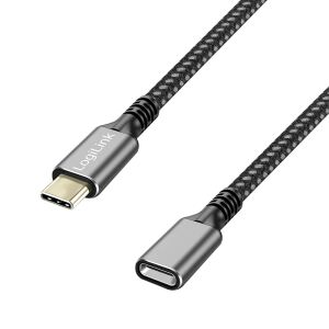 LogiLink CUA0109 USB Kabel USB 3.2 Gen 1 (3.1 Gen 1) 2 m USB C 5 Gbit/s 100 W Schwarz, Grau