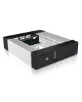 ICY BOX IB-158SSK-B, Wechselrahmen, 1x 3,5" SATA I/II/III oder SAS II HDD zu 1x SATA Host, EasySwap trägerlos, Stahl + Plastik, abschließbar,schwarz