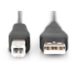 DIGITUS USB 2.0 Anschlusskabel Typ A -B St/St 1.0m, sw