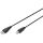 DIGITUS USB 2.0 Anschlusskabel Typ A -B St/St 1.0m, sw