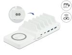 DELOCK USB + kabelloses Ladegerät 2xUSB-C PD + 3xUSB-A 110 W