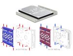 DELOCK Einbaurahmen 2,5" zu 3,5" Aluminium...