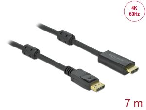 DELOCK Aktives DisplayPort 1.2 zu HDMI Kabel 4K 60 Hz 7 m