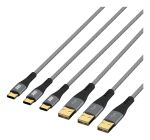 EFB Elektronik USB-AC-00008 USB Kabel USB 2.0 2 m USB A USB C 0,48 Gbit/s 60 W Schwarz, Grau