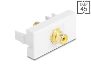 DELOCK Easy 45 Modul Cinch Buchse zu Cinch Buchse vergoldet