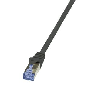 LogiLink PrimeLine Cat.7 S/FTP 0.5m Netzwerkkabel Schwarz 0,5 m Cat7 S/FTP (S-STP)