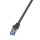 LogiLink PrimeLine Cat.7 S/FTP 0.5m Netzwerkkabel Schwarz 0,5 m Cat7 S/FTP (S-STP)