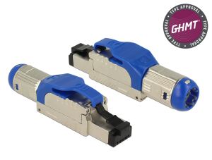 DELOCK RJ45 Stecker feldkonfektionierb. Cat8 Metall