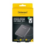 Intenso MW10000 Magnetische Powerbank 10000 mAh – MagSafe kompatibel, Wireless Charging 15W, USB-C PD 20W, Für iPhone & Android – Geprüft in Deutschland – Grau