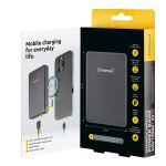 Intenso MW10000 Magnetische Powerbank 10000 mAh – MagSafe kompatibel, Wireless Charging 15W, USB-C PD 20W, Für iPhone & Android – Geprüft in Deutschland – Grau