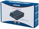 Intellinet Gigabit Ethernet WDM bidirektionaler Singlemode Medienkonverter, 10/100/1000Base-TX auf 1000Base-LX (SC) Singlemode, 20 km, WDM (RX1550/TX1310)