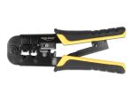 DeLOCK Universelle Crimpzange mit Abisolierer für 8P (RJ45) oder 6P (RJ12/11) Stecker