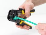 DeLOCK Universelle Crimpzange mit Abisolierer für 8P (RJ45) oder 6P (RJ12/11) Stecker