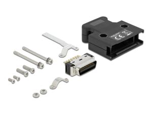 Delock MDR Stecker 26 Pin Lötanschluss mit Gehäuse