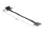 DELOCK Adapter Mini PCIe St > PCIe 3.0 x1 Bu 90° gew. 20cm