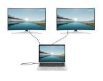 Manhattan 190398 laptop-dockingstation & portreplikator Kabelgebunden USB 3.2 Gen 1 (3.1 Gen 1) Type-C Grau