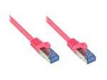 Alcasa Cat6a 2m Netzwerkkabel Magenta S/FTP (S-STP)