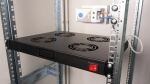 Equip Lüfter 19, 1HE, 4 Lüfter, RAL9005 Schwarz