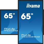 iiyama TF6539AS-B1AG Signage-Display Kiosk-Design 163,8 cm (64.5") LED 435 cd/m² 4K Ultra HD Schwarz Touchscreen Eingebauter Prozessor Android 11 24/7
