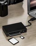 ICY BOX IB-CR401-C3, Type-C® USB 3.2 Gen 1 Kartenleser (CF, SD 4.0, micro SD 4.0), UHS-II, mit USB 3.2 Gen 1 Type-C® Hostanschluss