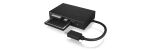 ICY BOX IB-CR401-C3, Type-C® USB 3.2 Gen 1 Kartenleser (CF, SD 4.0, micro SD 4.0), UHS-II, mit USB 3.2 Gen 1 Type-C® Hostanschluss